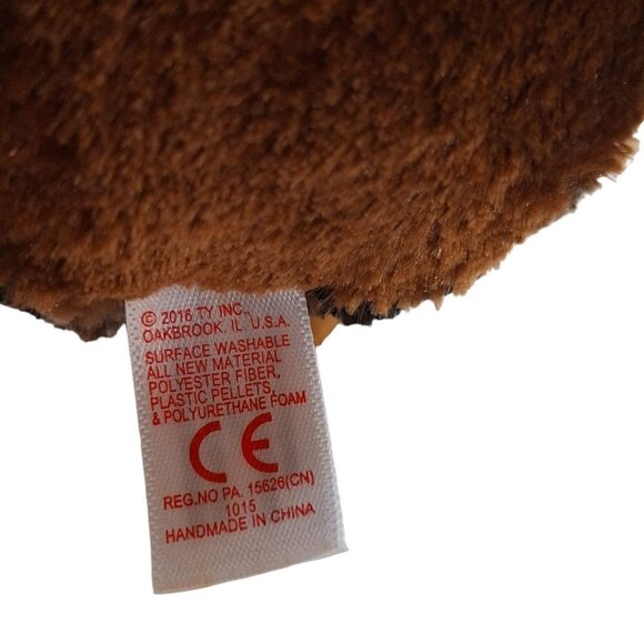 Ty Beanie Boos Sammy Brown Owl Plush 6.25" - Picture 7 of 8